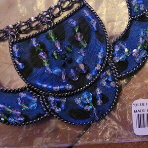 BNWT FAC Blue Heat necklace